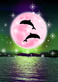 Lucky Strawberry Moon double dolphins 9