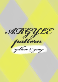 ARGYLE pattern [yellow & gray]