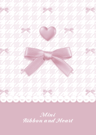 Mini Ribbon & Heart HT2 -  Pink 02