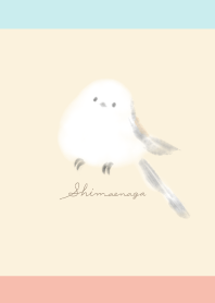 Watercolor Shimaenaga : Beige Pink