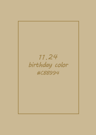 birthday color - November 24