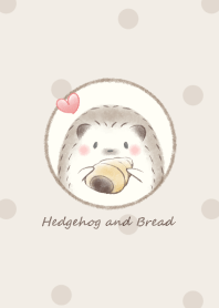 Hedgehog and Bread -brown- dot