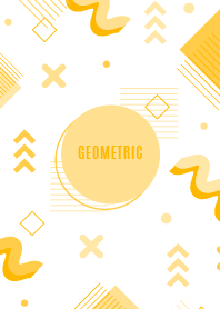 Geometric Cirlce White Yellow