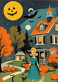 Ukiyo-e - Halloween cat 846B3f