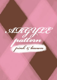 アーガイル [pink & brown]