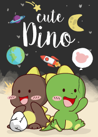 Cute Dino.(Black Galaxy Ver.)
