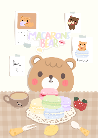 Macarons Cute Bear