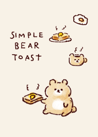 simple bear toast beige.