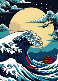 Mountain, Sea, and Moonlit Night 591AA7