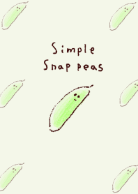 simple Snap peas green