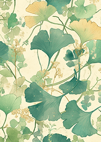 綠意秋色銀杏葉❤️