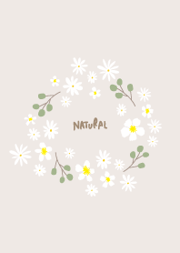 white flowers and olive wreath21 Japan