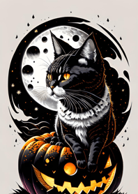 halloween cat 0E7183