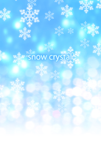 snow crystal and blue