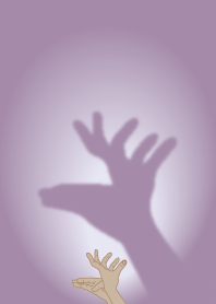 Hand Shadow Game - Deer_purple