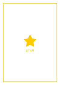 Simple Lucky Star / White&Yellow