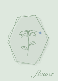 花 <蝴蝶> 開心果綠