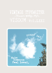 VINTAGE TYPEWRITER WISDOM Vol.LXXI