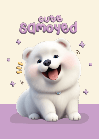 ซามอยด์น่ารัก : เจ้าหมาหน้าหมี (สีม่วง)