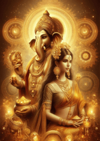 Blessings of Success: Ganesha & Uma