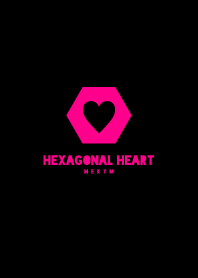 HEXAGONAL HEART -PINK-