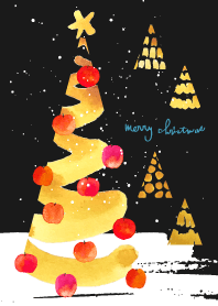 Christmas theme. watercolor *