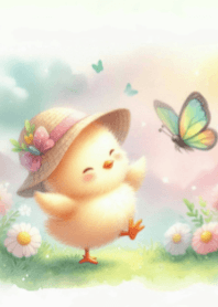 かわいいひよこと美しい自然 V.1