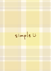 Check patterns Yellow smile3 from Japan