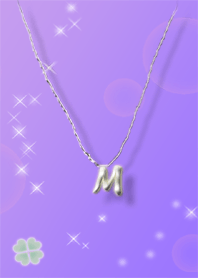 initial M(four Leaf Clover)