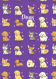 My beloved dog01 purple