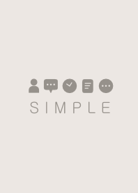 SIMPLE(beige ivory)V.8b