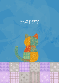 Cat Stuffed05 on blue