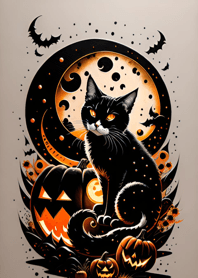 halloween cat 57e3F3