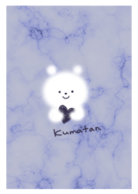 Marble and gentle white bear Purple12_2