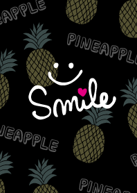 Smile pineapple - black27-