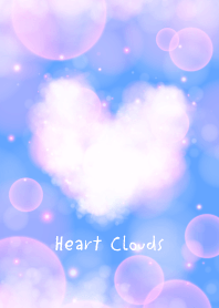Heart Clouds -BLUE&WHITE-