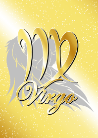 Zodiac signs -Virgo2 gold-