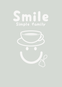 Smile & Teatime Pale Mist WHT
