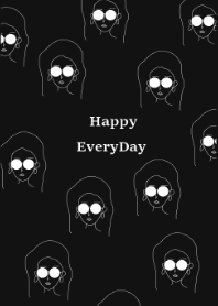 -Happy Everyday- (Black)