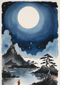 Moon in the dark night aEFbf4