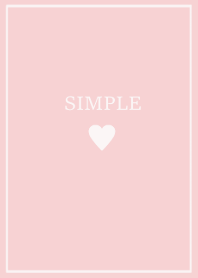 大人のシンプルハート / pink