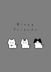 Kitty Friends /gray black