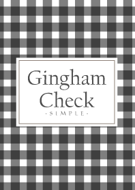 Gingham Check Black-SIMPLE 2