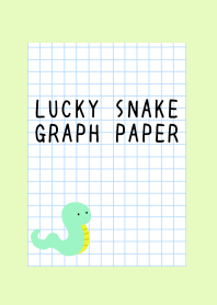LUCKY SNAKE GRAPH PAPER-YELLOW GREEN