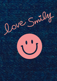 Love Smily on denim