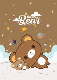 Brown Bear Love Galaxy Coco