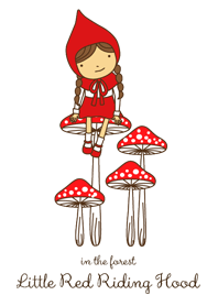 in the forest *Little Red Riding Hood*
