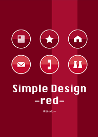 Simple Design -red-