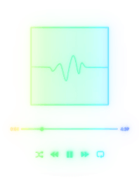 MUSIC PLAYER  - GLOW - White 60