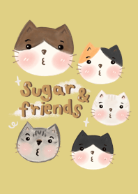 Cat lover - SUGAR and friends (yellow)